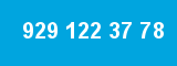 929 122 37 78 929 122 37 78